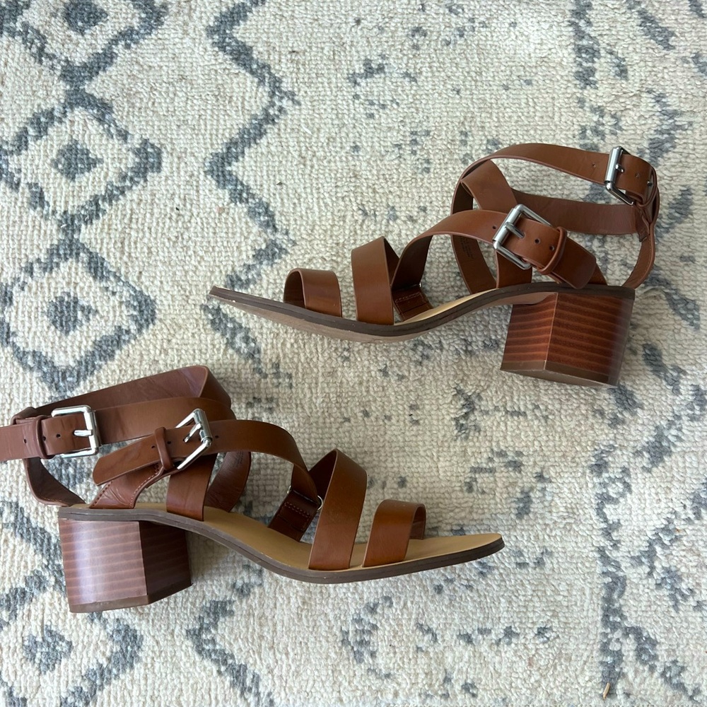 Forever 21 Strappy Brown Heels